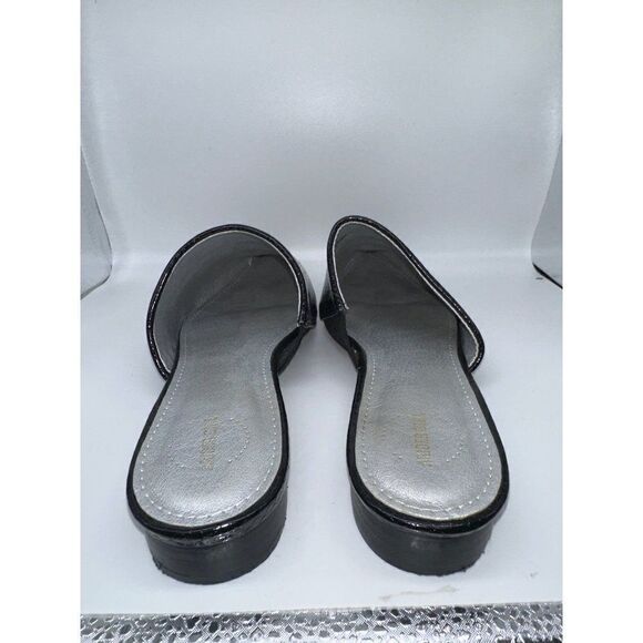 ARider Girl | Black Snake-Embossed Mina Mule - Size 9 - Picture 9 of 14